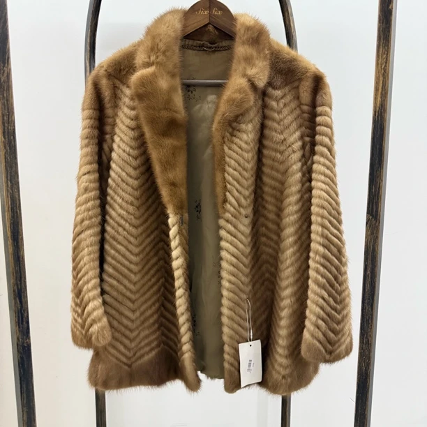 【六六中古】孤品复古皮草外套ef426