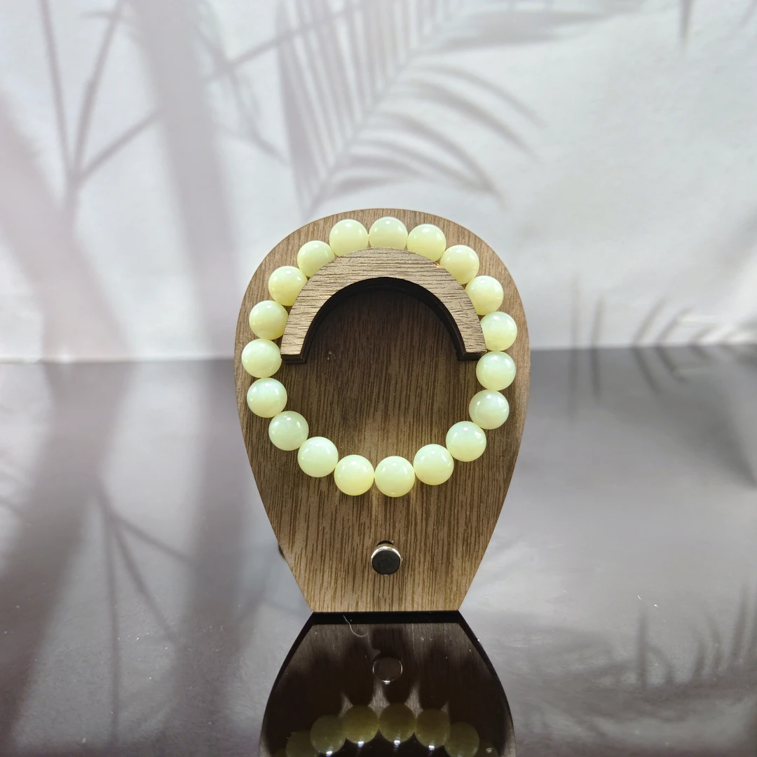 R和田玉圆珠手串（卡10）0278