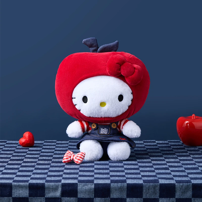 Hello Kitty经典系列-苹果毛绒公仔