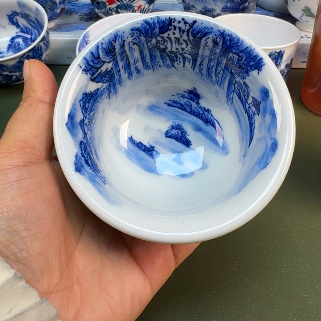 陶景德镇纯手绘茶具圆圆257
