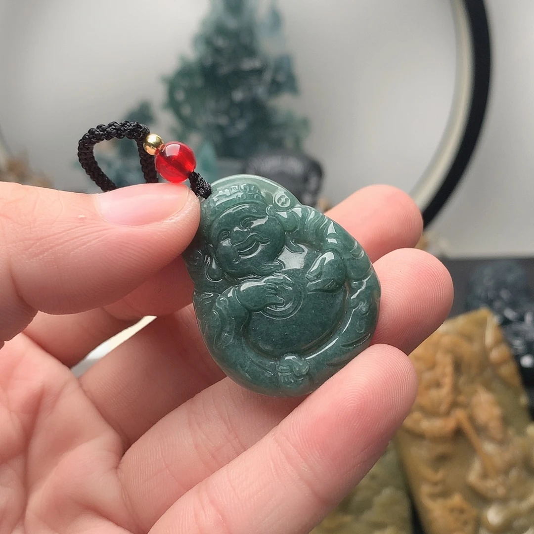 翡翠未镶嵌颈饰无