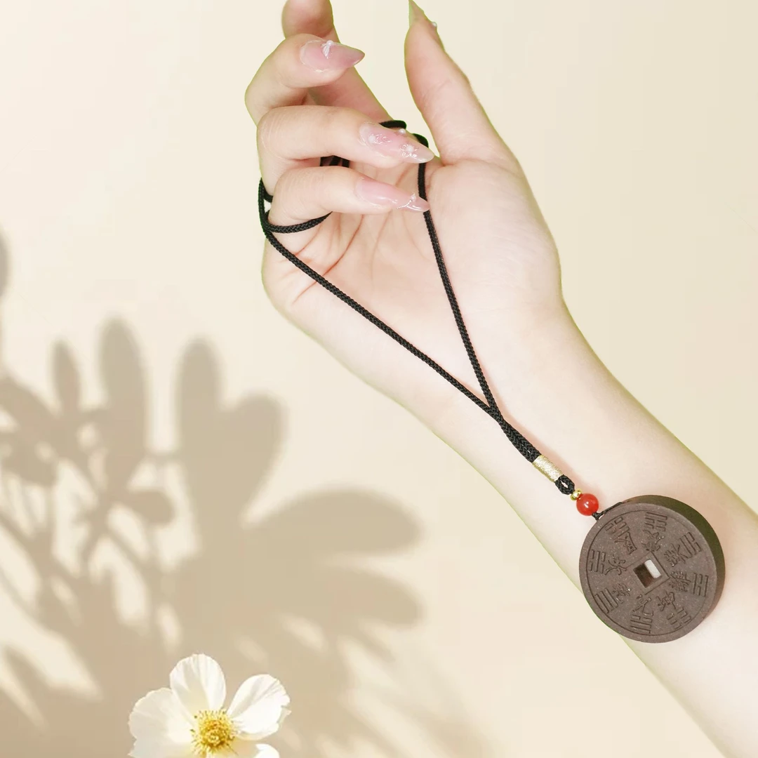 天然古法合香牌龙涎香牌车载香薰挂件花鬼山钱香车饰山鬼香牌