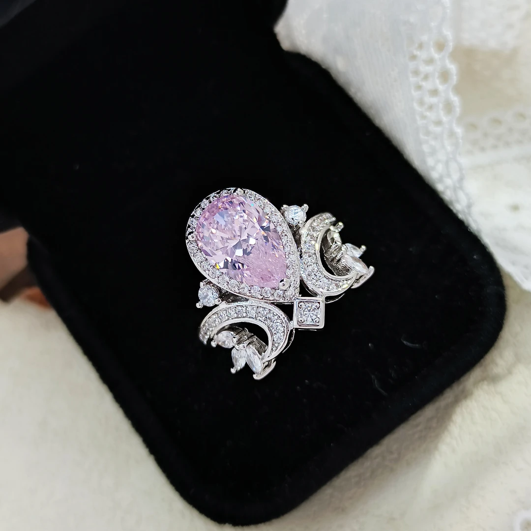 铜合金合成锆石戒指 FXLM-54717 戒指优雅欧美时尚简约经典气质