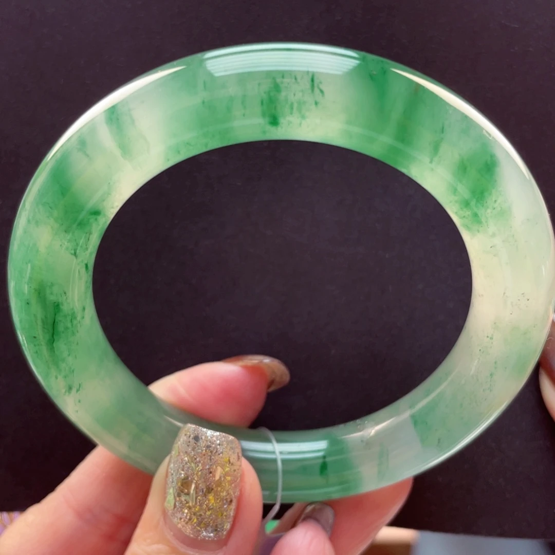 石英质玉未镶嵌手镯54-55