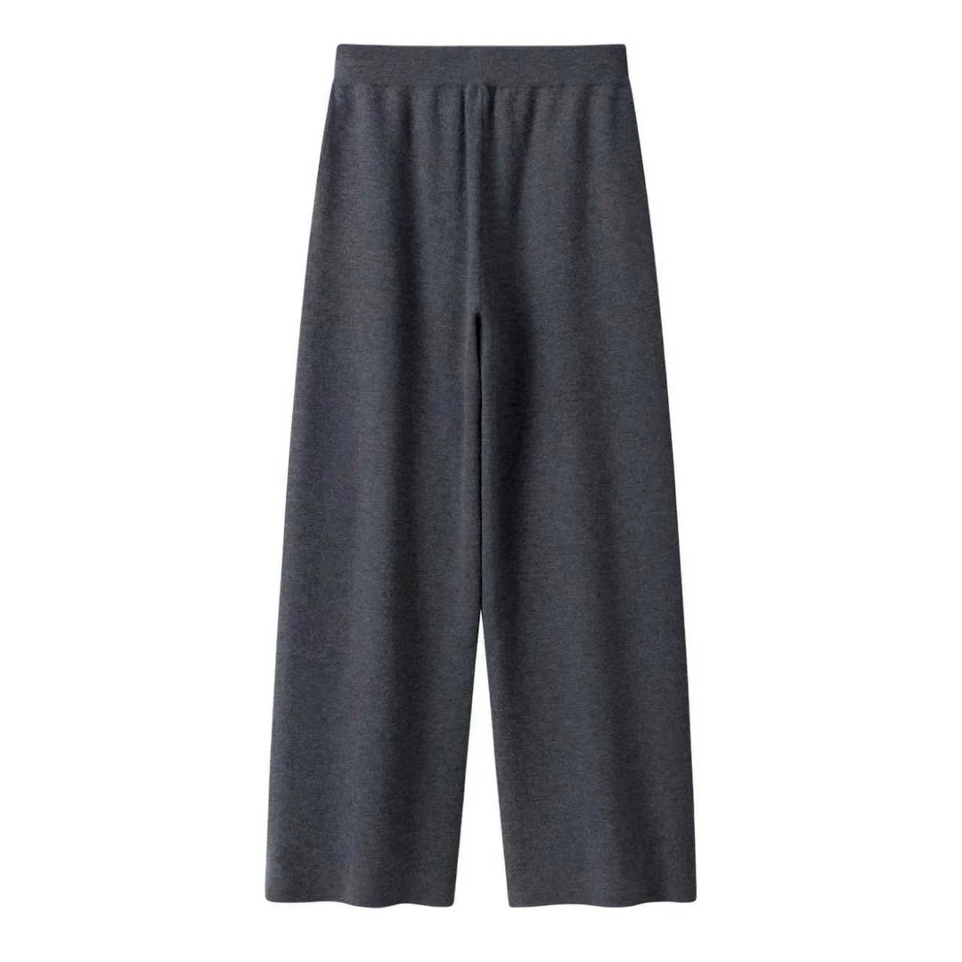 双提加厚阔腿裤YG25024