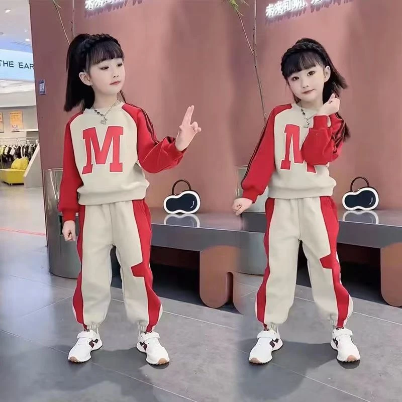 2025春秋款美拉德霸气多巴胺穿搭女童秋装中大童网红新款运动套装