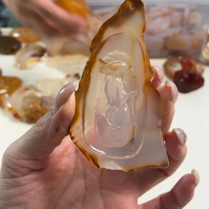 玛瑙/玉髓吊坠(不含链)未镶嵌