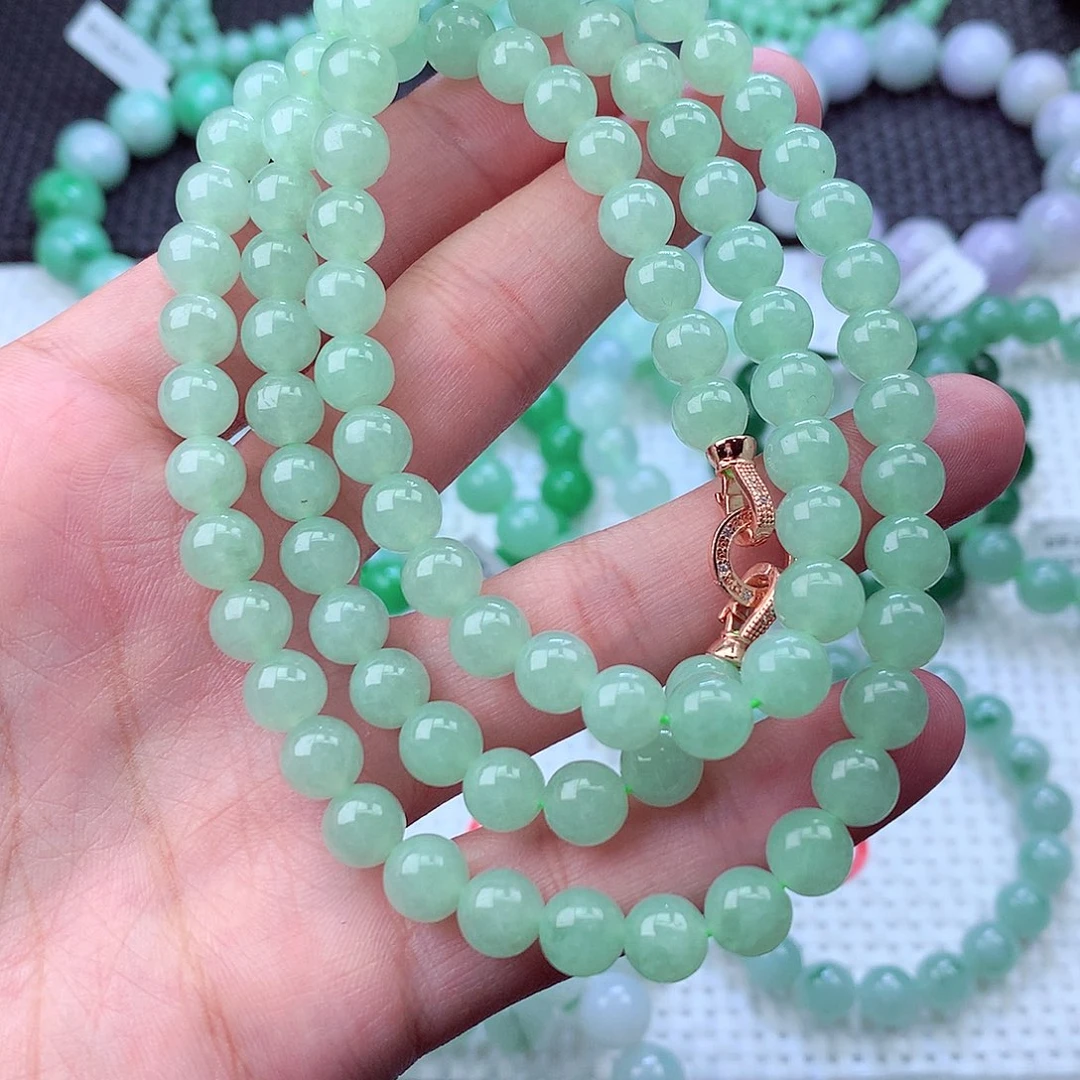 翡翠未镶嵌毛衣链