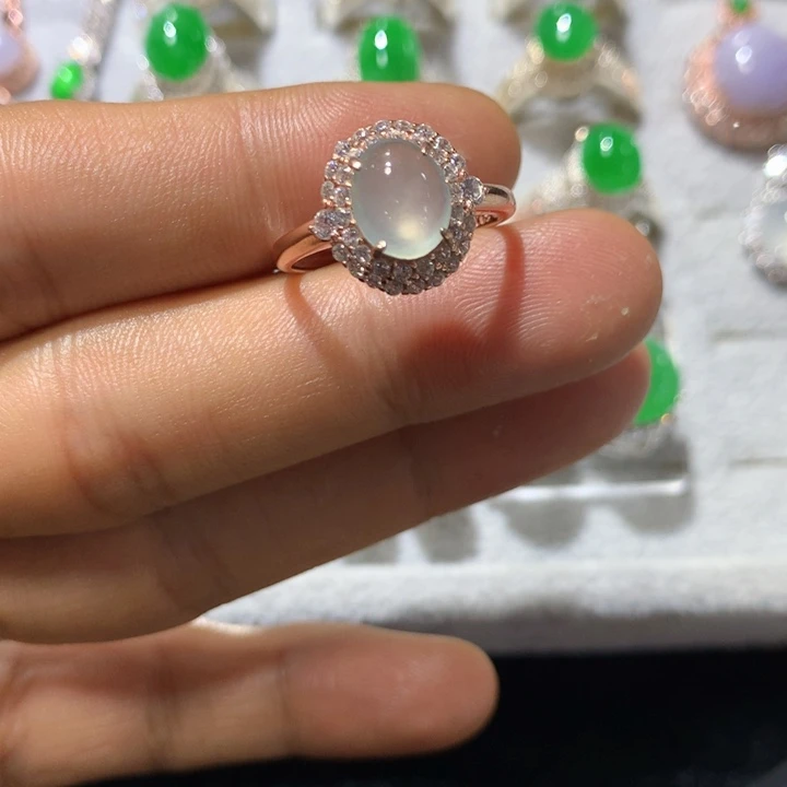 未镶嵌戒指翡翠翡翠戒指