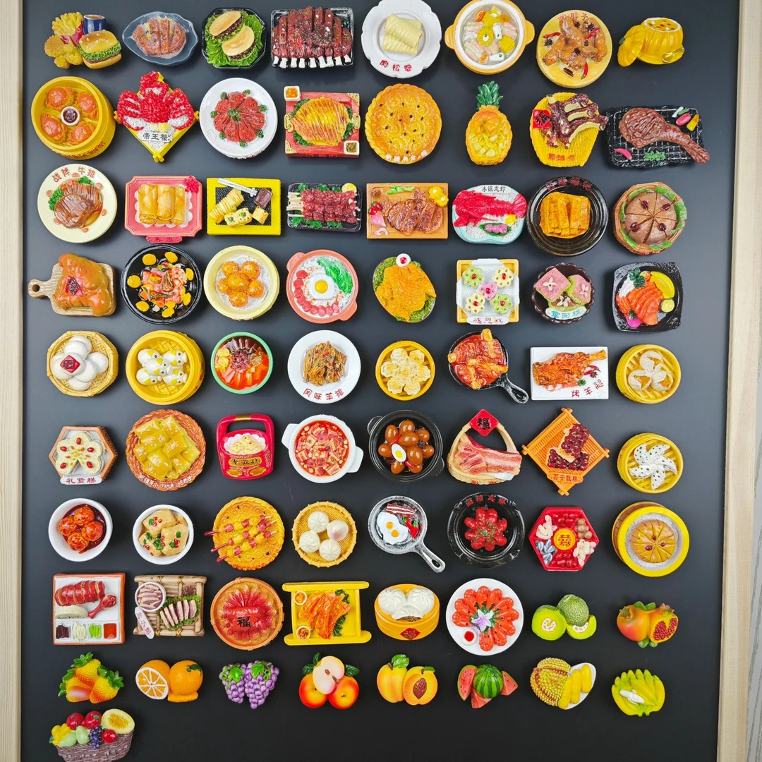 【推推乐】冰箱贴3D立体食玩创意立体磁吸冰箱贴树脂装饰可爱食物