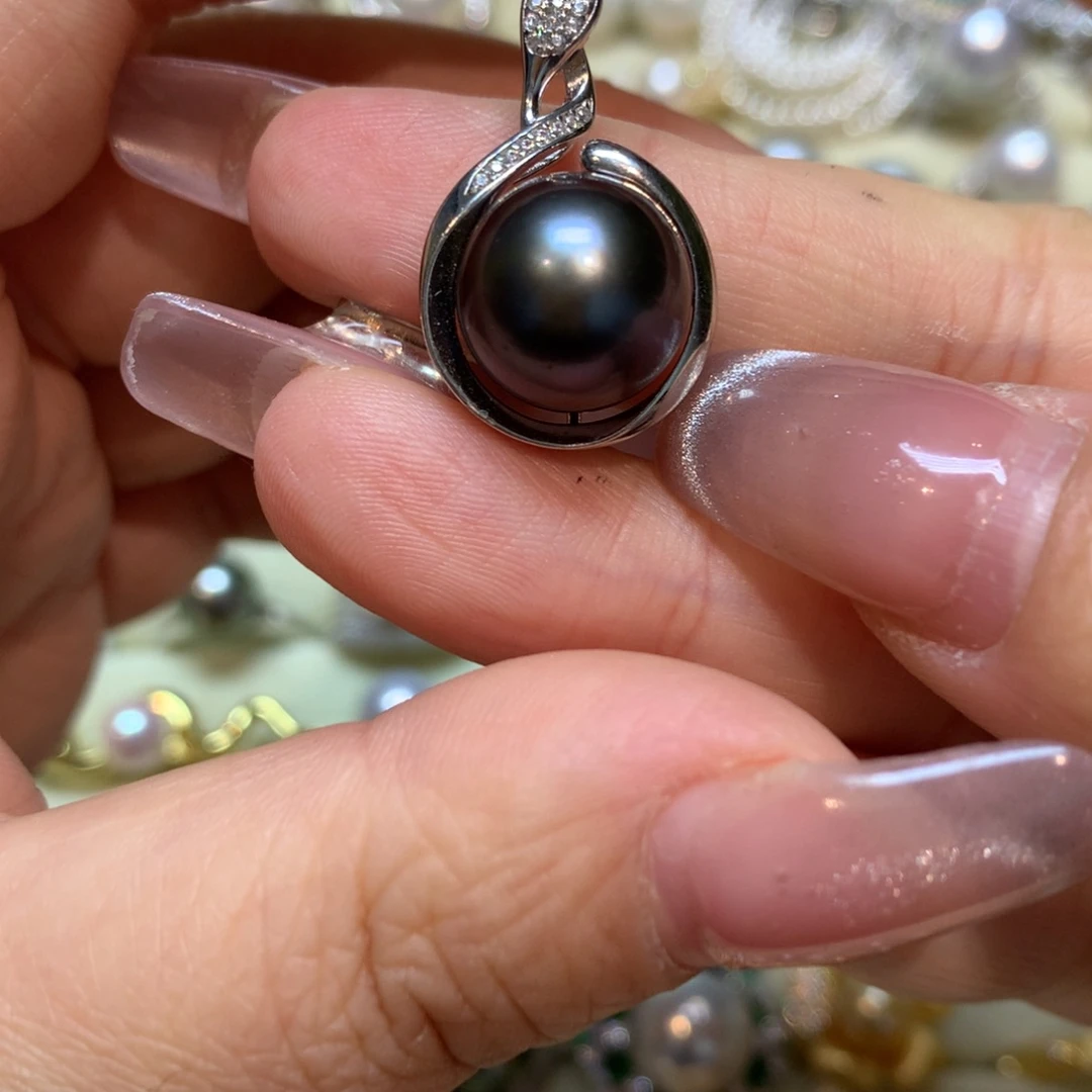 海水珍珠颈饰银S925镶嵌