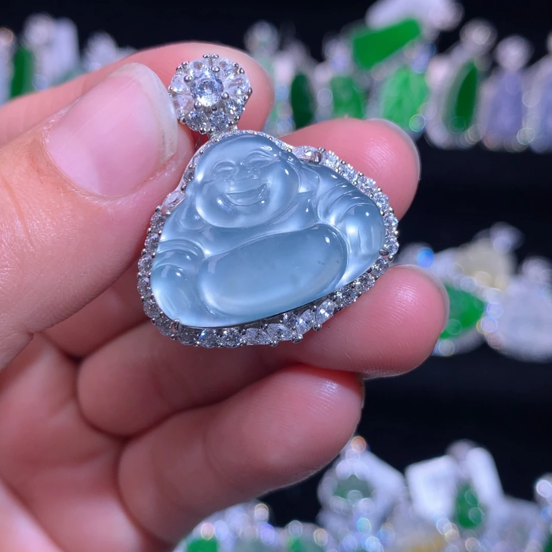 【闪购商品】颈饰银S925镶嵌翡翠天然翡翠