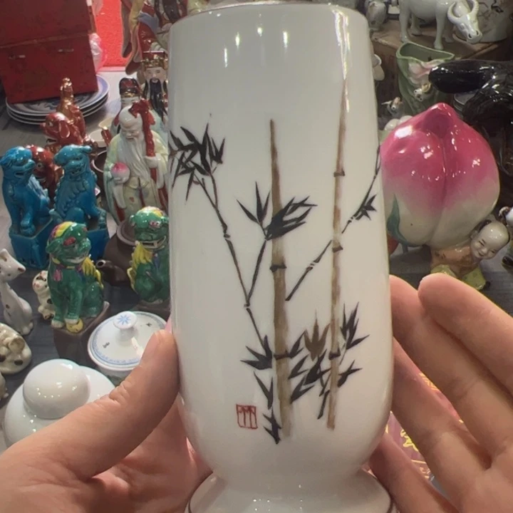 一***鱼瓷片景德镇陶瓷艺术
