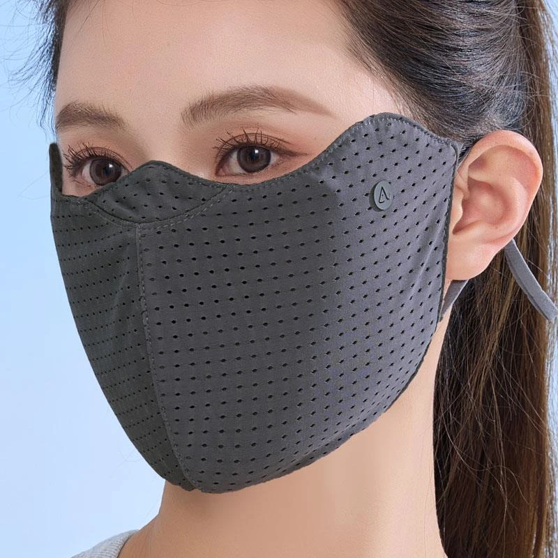 夏季口罩女薄款加大防紫外线高颜值女神夏天防晒冰丝透气遮阳面罩