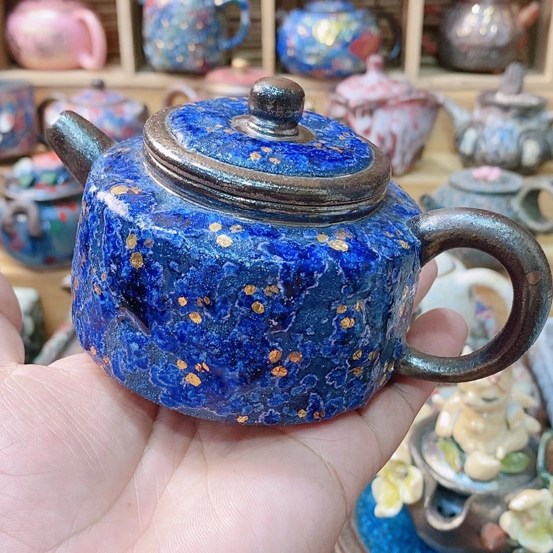 粗陶志野柴烧茶器