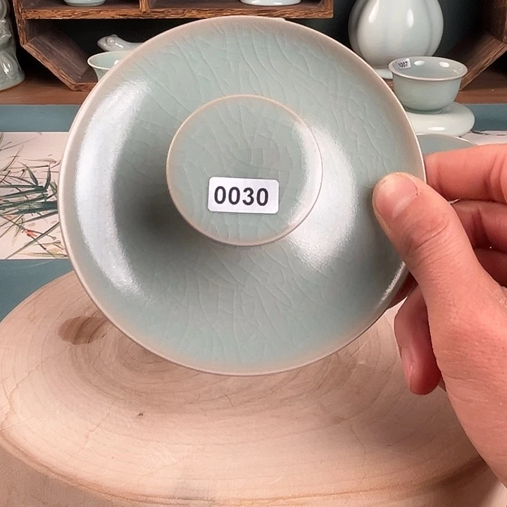 杯0030 青鸾汝瓷汝州发货瑕