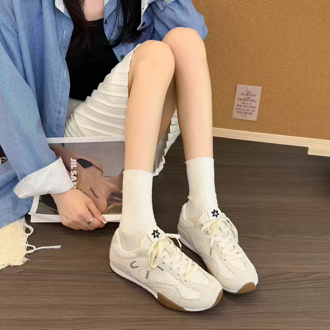 901#D新款百搭复古德训鞋透气时尚休闲鞋潮流网面跑步鞋