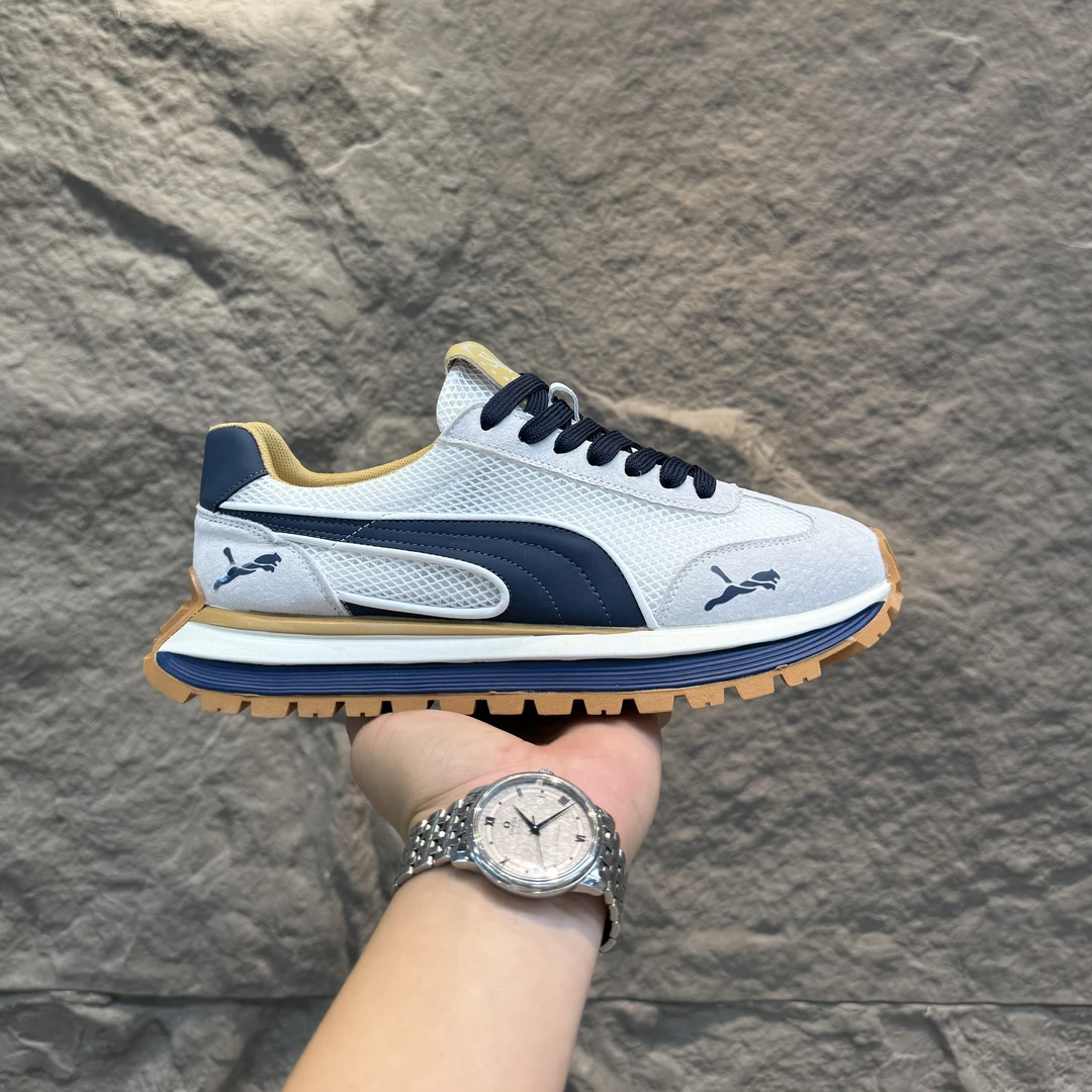 轻奢阿甘鞋男士夏季新款透气网面时尚百搭增高厚底运动休闲鞋