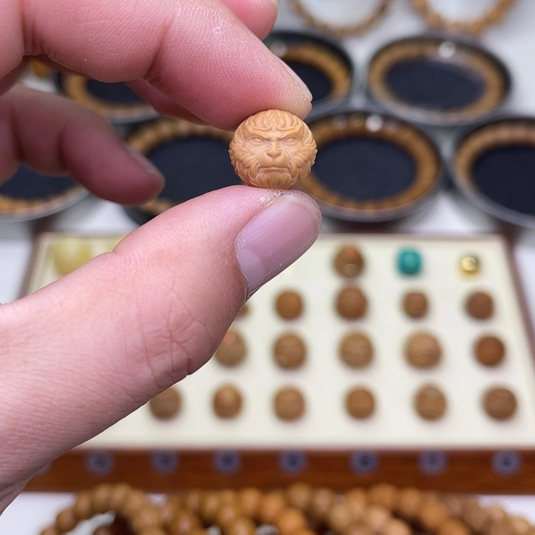 猴头核桃手串猴头核桃雕刻悟空小