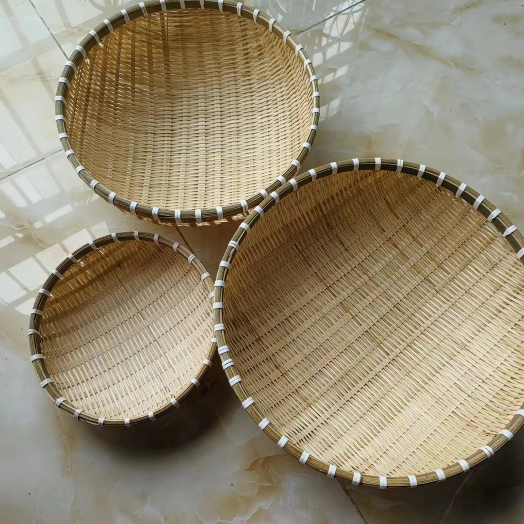 竹编馒头框36-33加个小框子手工编织竹编制品厂家直销