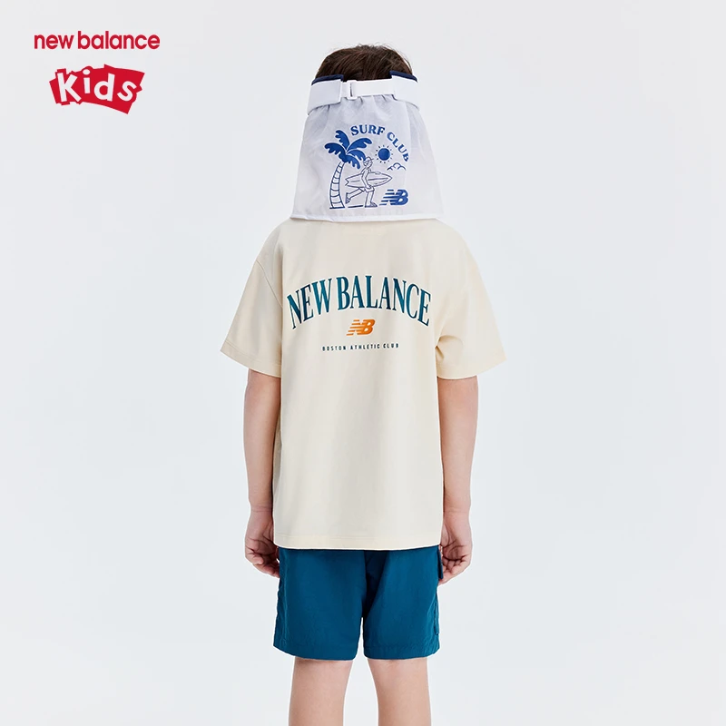 New Balance nb童装男女儿童新款2025凉感短袖短裤套装ND2SE2E143