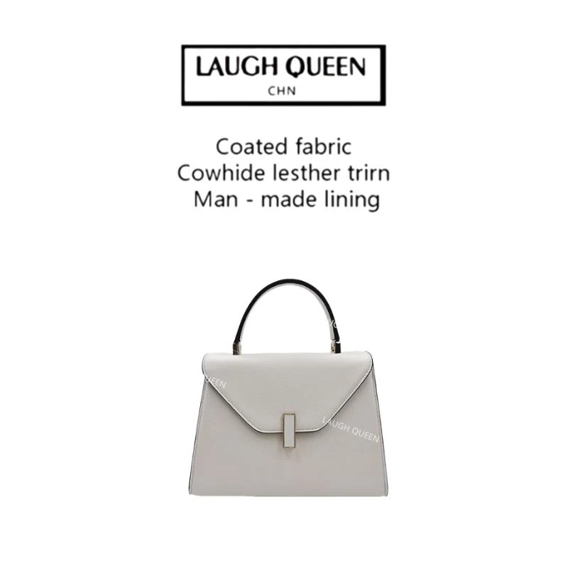 Laugh Queen手工打造真皮女士w新款包 10550 白色粉色 大小号