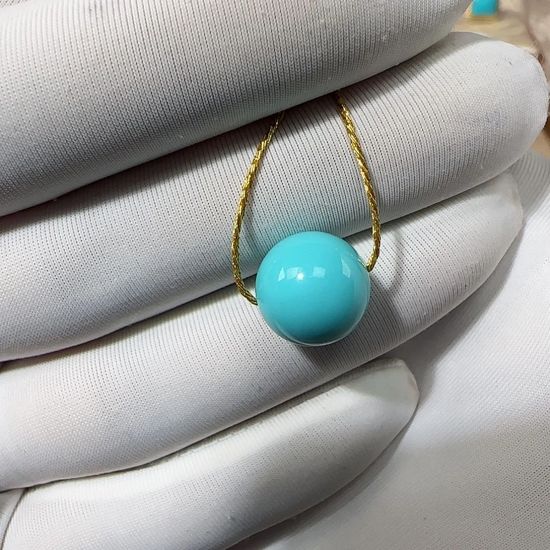 绿松石未镶嵌10mm➕单珠