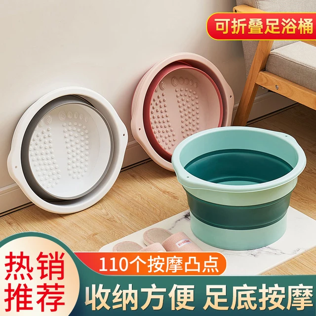 可折叠泡脚桶家用足浴洗脚盆泡脚袋便携式宿舍按摩加厚过小腿神器