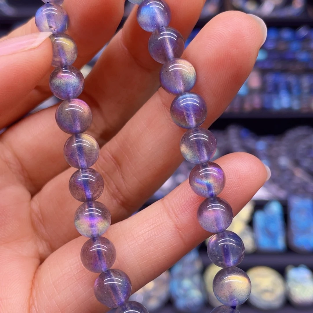 未镶嵌手串长石7.3左右