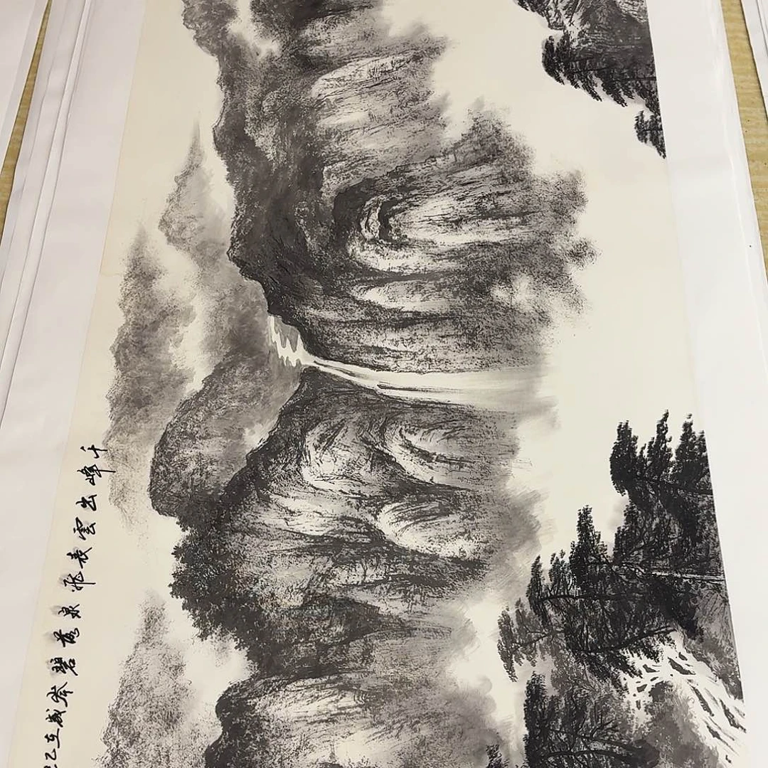 世***事国画小六山水一张