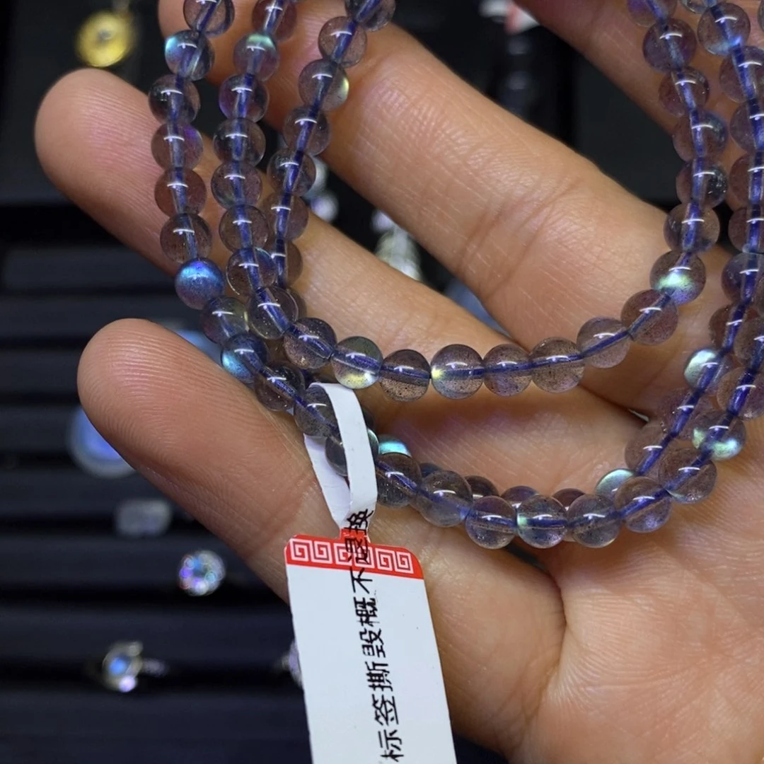 拉长石手链未镶嵌小****?