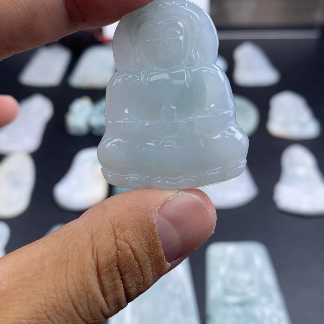 散珠翡翠天然翡翠观音