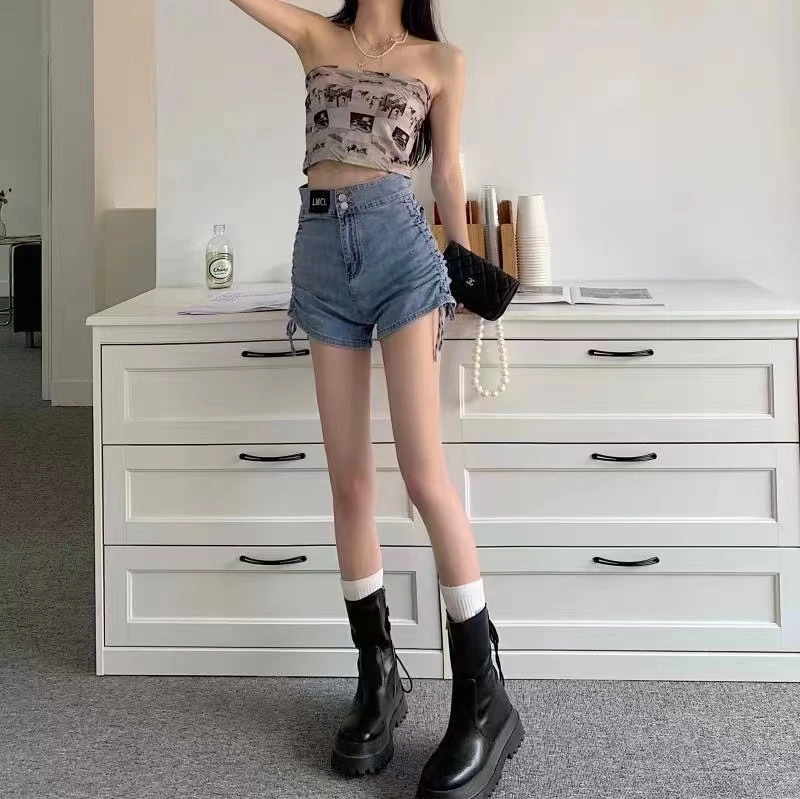 301--350 2025韩版断码牛仔短裤牛仔裙时尚百搭显瘦做旧减龄系类