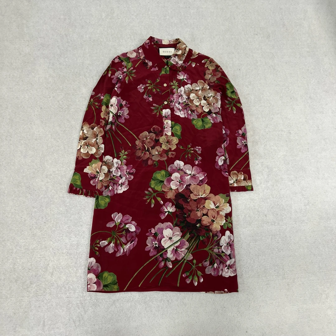 99新 GUCCI/古驰 Gucci 花卉连衣裙