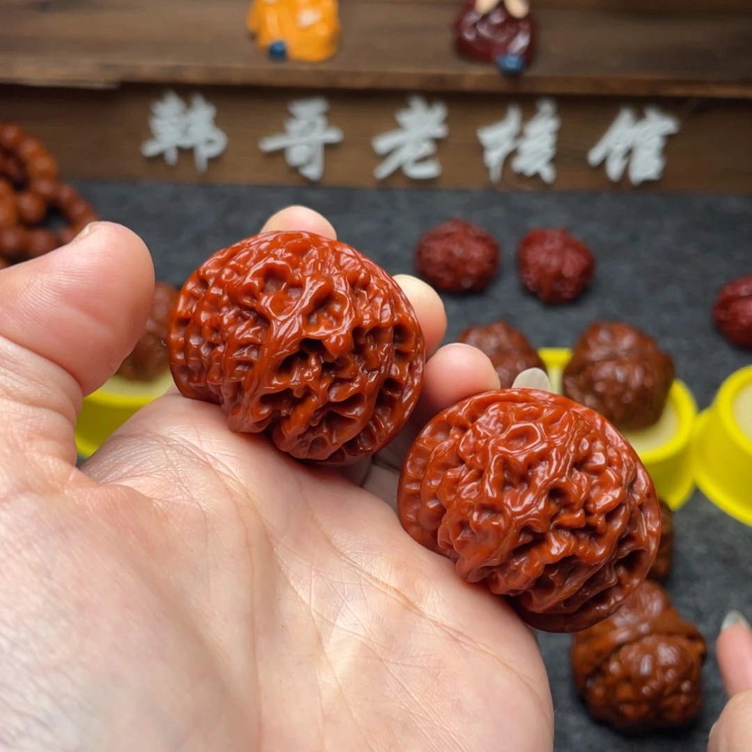 吊坠文玩核桃文玩核桃 手把件 苹果圆 41