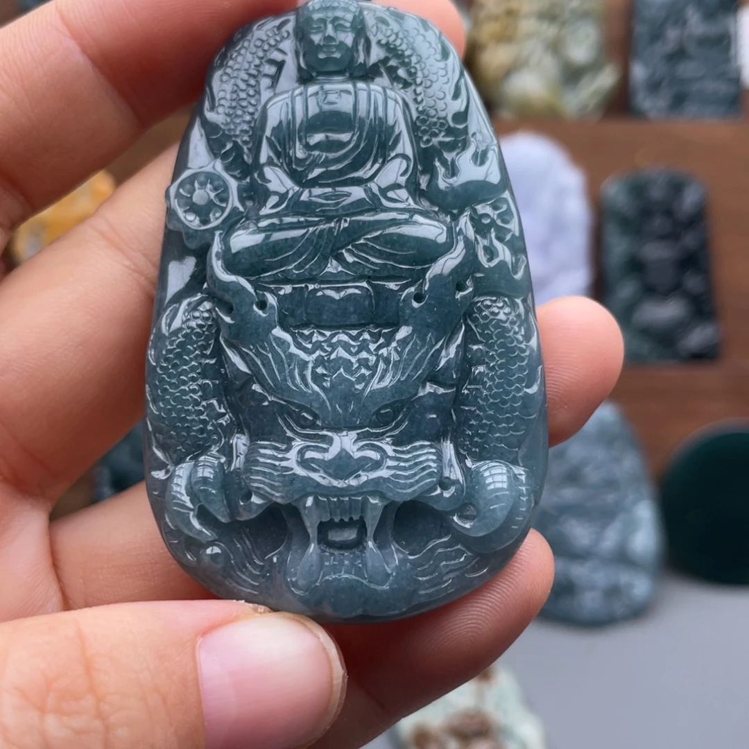 翡翠未镶嵌颈饰天然翡翠