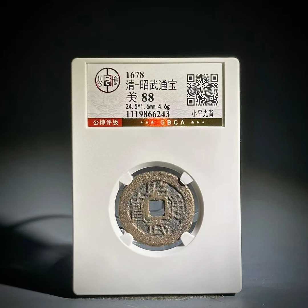 036 清 昭武通宝 小平光背 6243