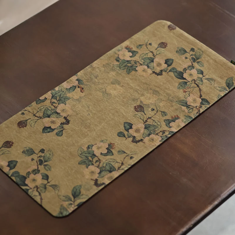 【直播专属】 山茶花茶席50*24（慢蓝S0103）