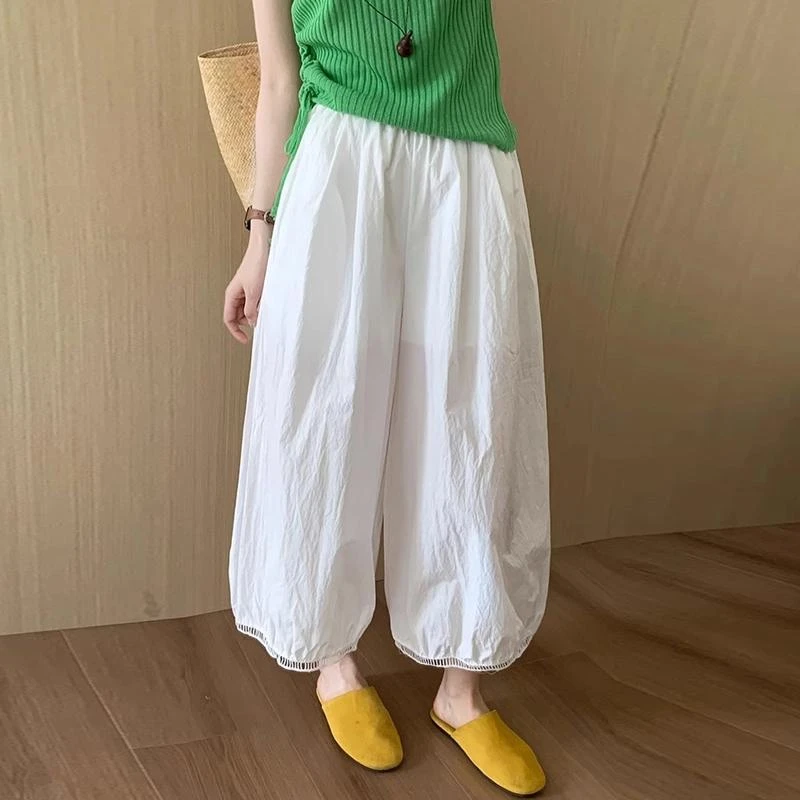 灯笼裤子女款爆款2025新款爆款慵懒风多巴胺夏天薄款阔腿裤