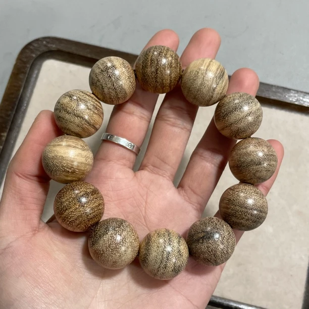 A175黑金奶香木卡2.0单圈柚木手串