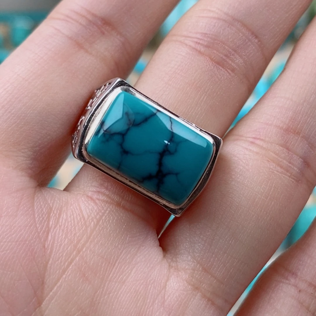 绿松石银S925镶嵌配饰