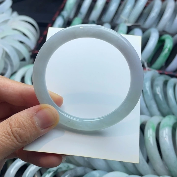 翡翠未镶嵌手镯翡翠手镯53.8圈口