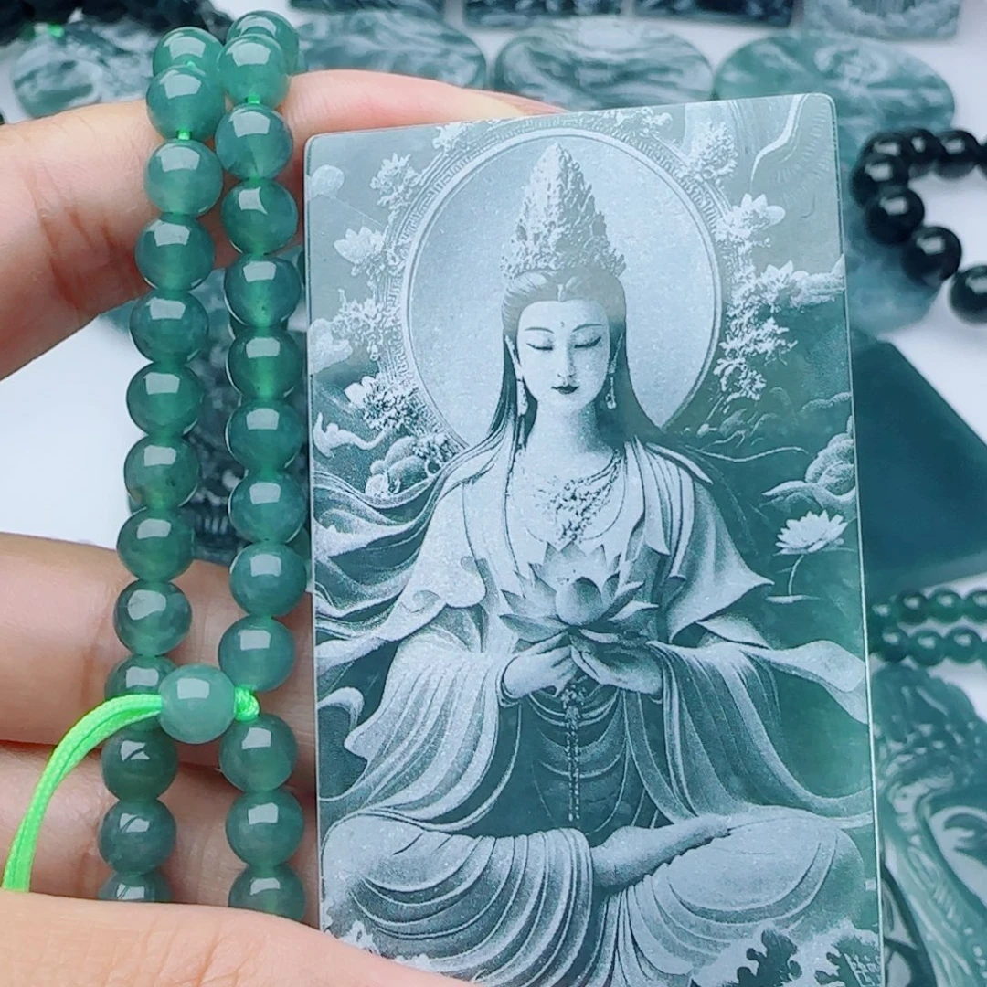颈饰未镶嵌翡翠多样性发货天然的A货翡翠