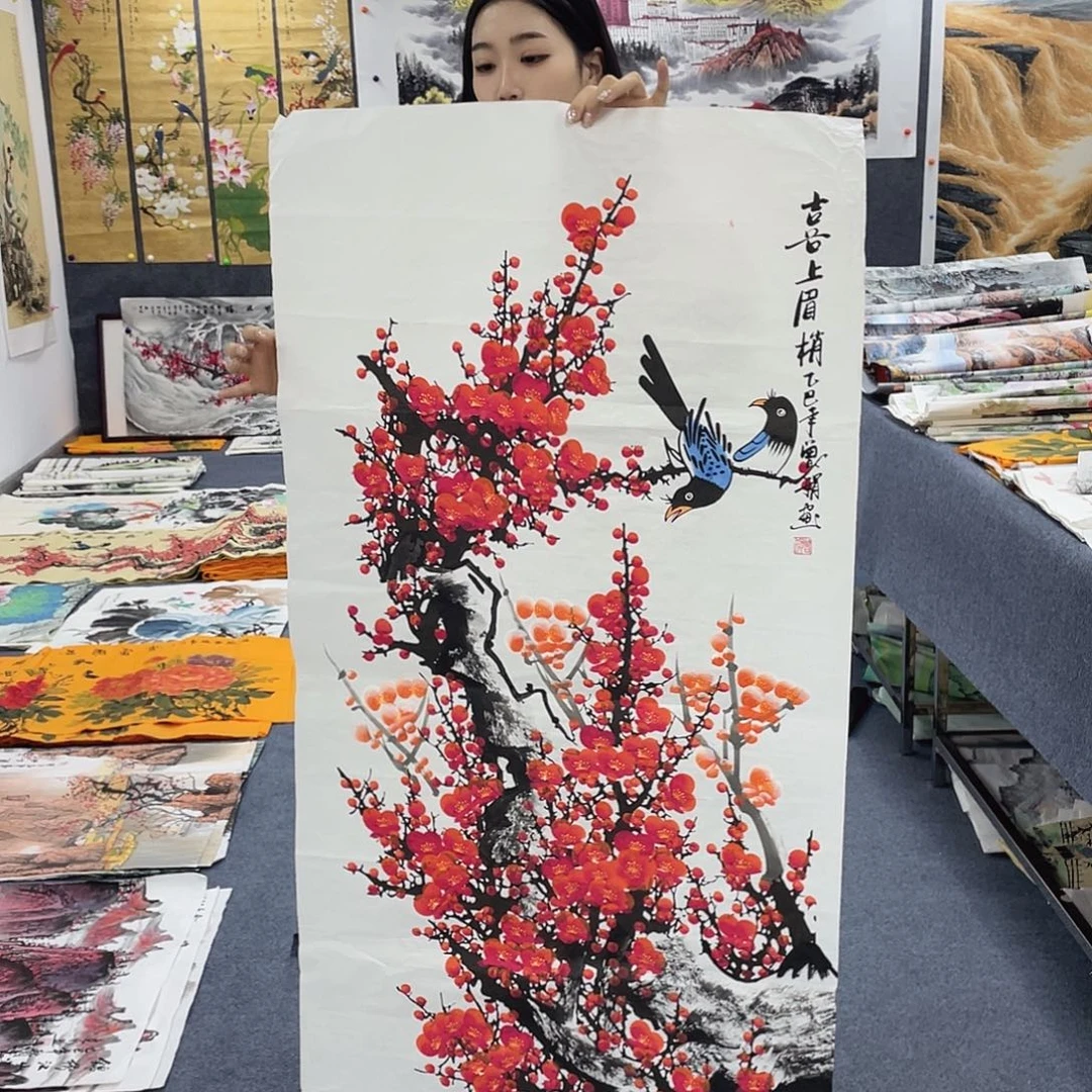 国画国画作品小姐姐放漏…