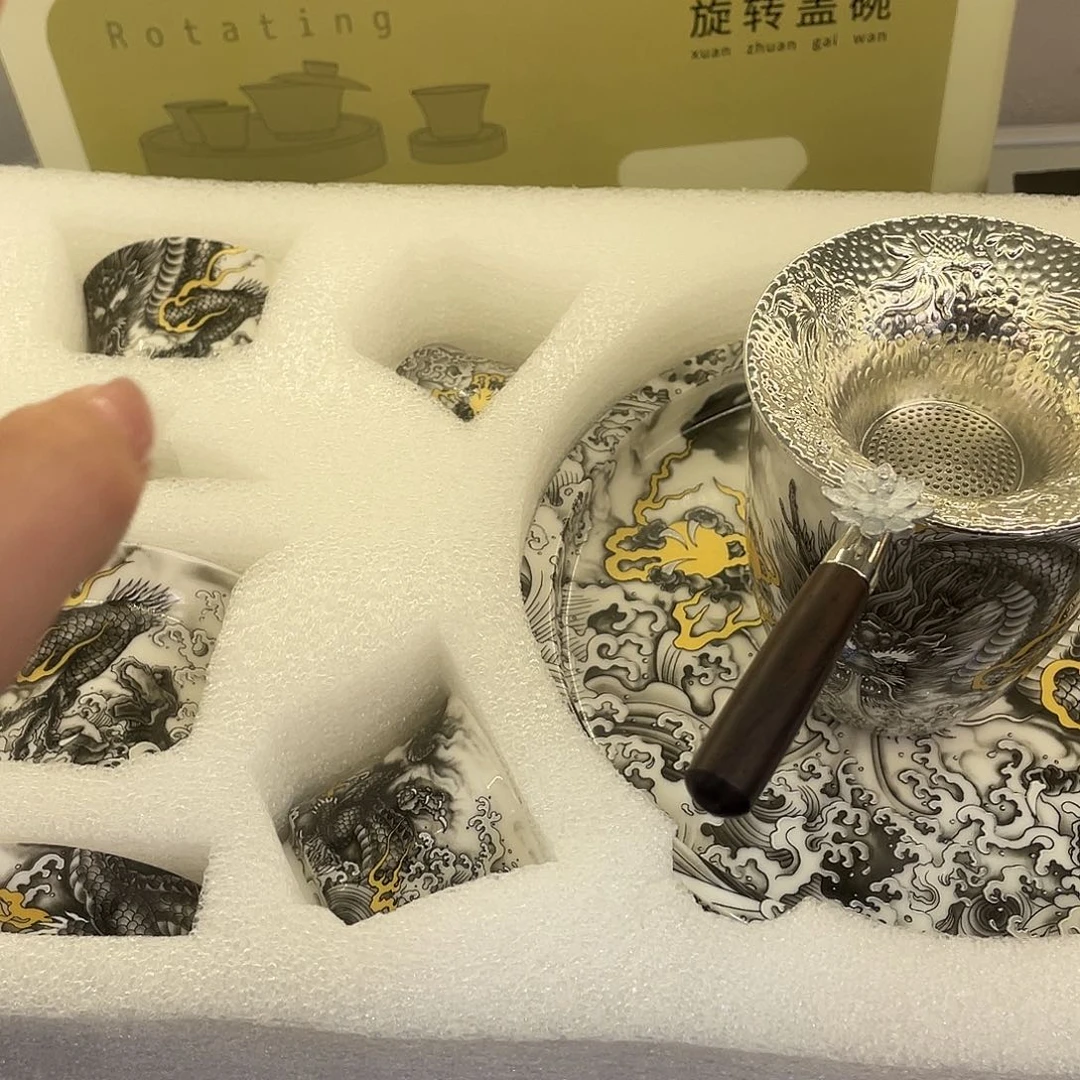 陶景德陶瓷盖碗茶具