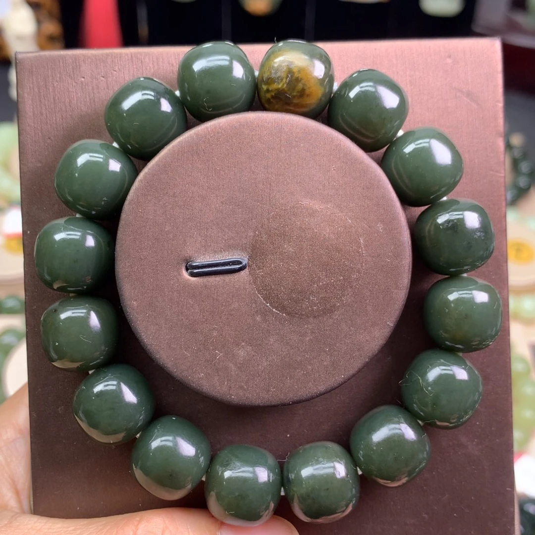 和田玉未镶嵌手链