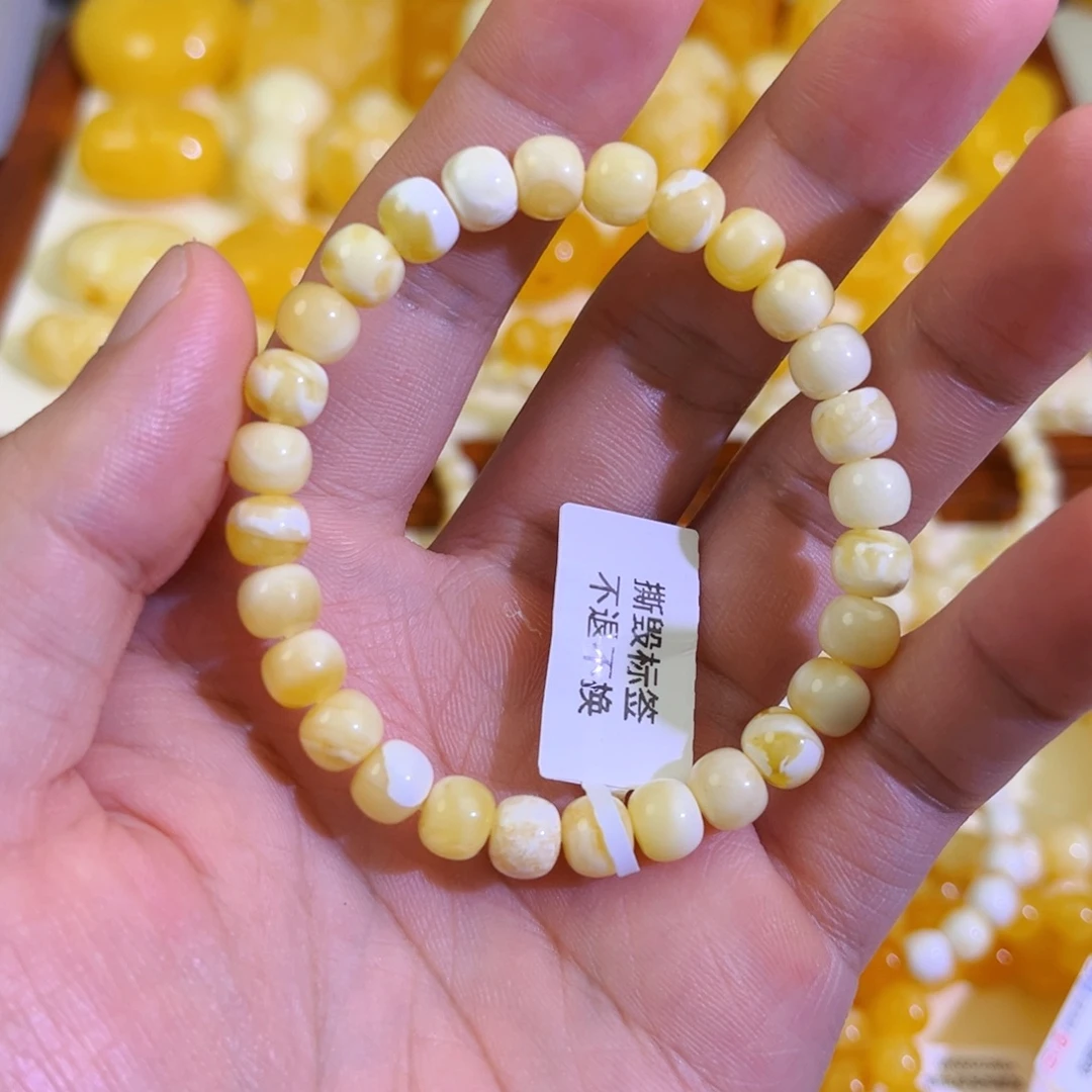 未镶嵌琥珀手串6.6mm