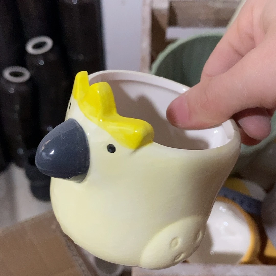 陶杯子陶盆有孔 瑕疵介意勿拍