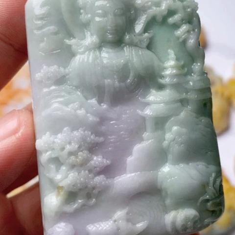 定制翡翠未镶嵌紫**来翡翠