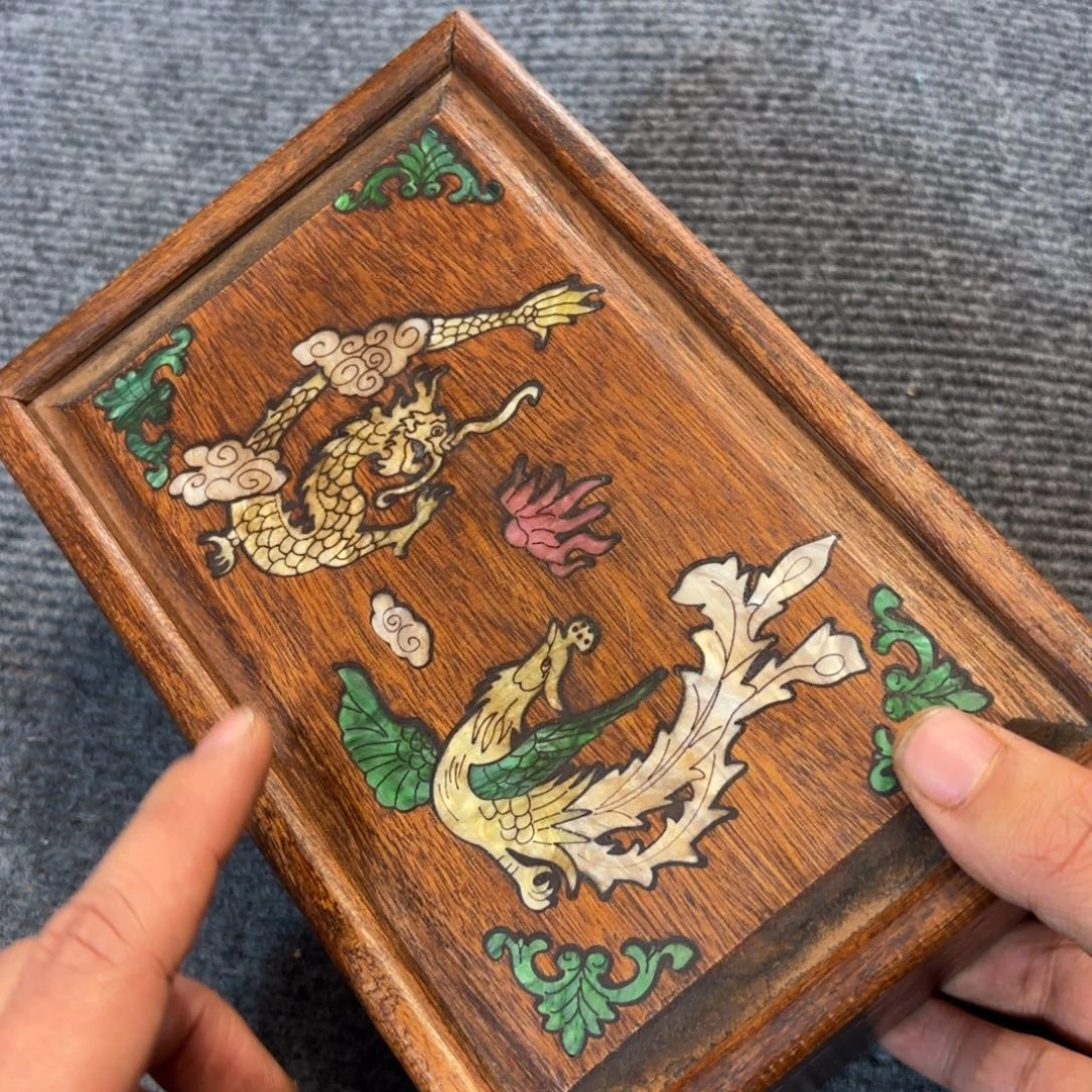 木缅甸花梨独板收纳盒